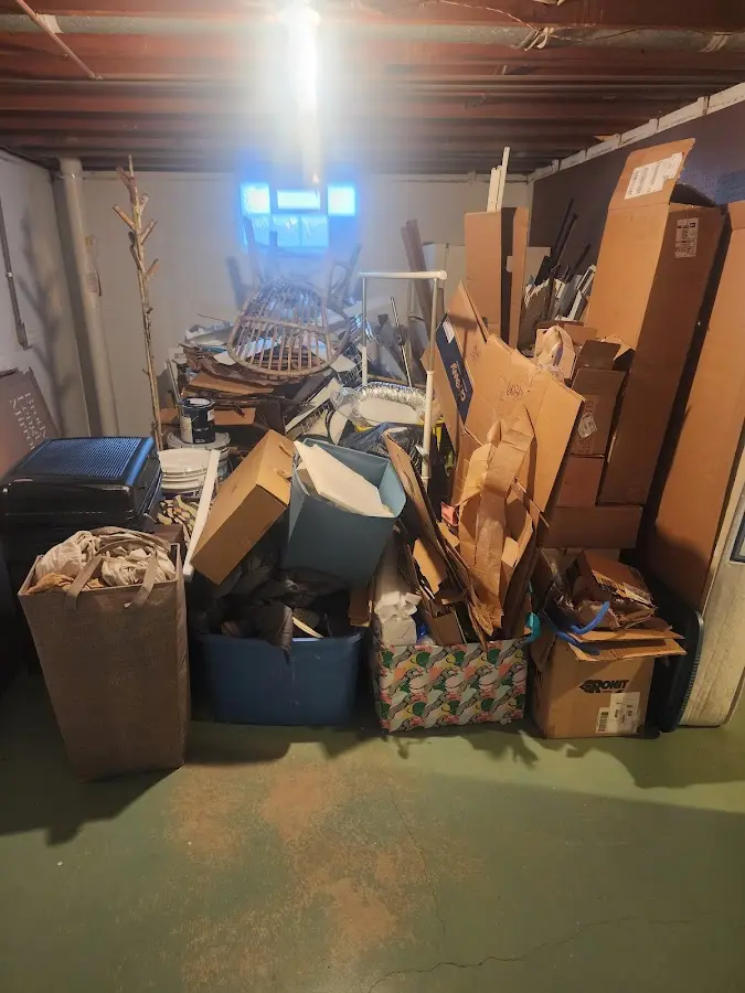 Roll-off dumpster container at job site for Construction Dumpster Rental in Lexington